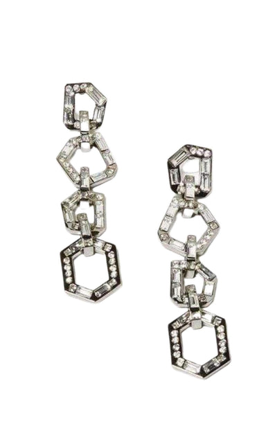 Stone Link Chain Earrings BCBGMAXAZRIA