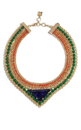 Stone Tribal Malachite Combo Necklace BCBGMAXAZRIA