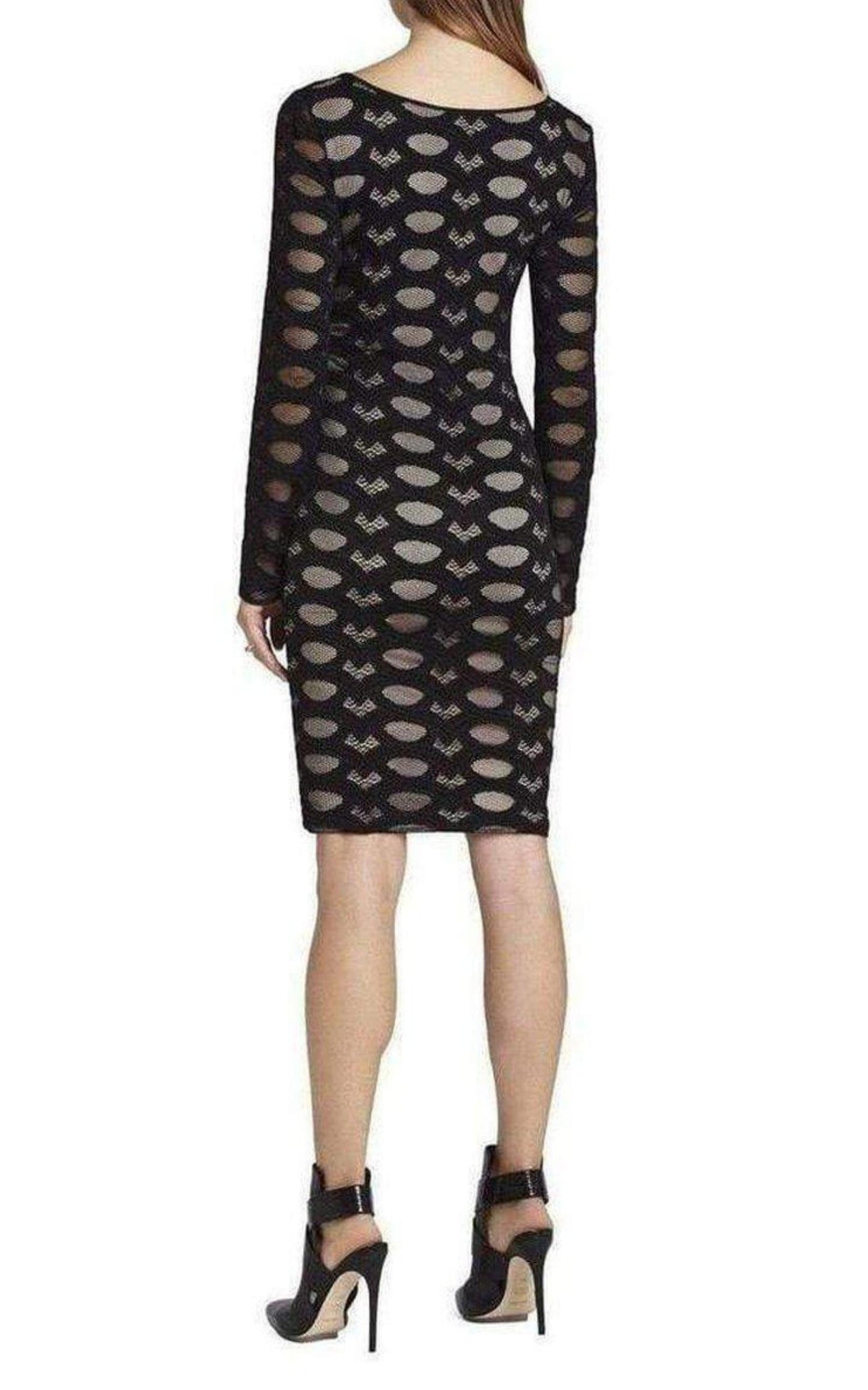 Tanya Long Sleeve Lace Dress BCBGMAXAZRIA