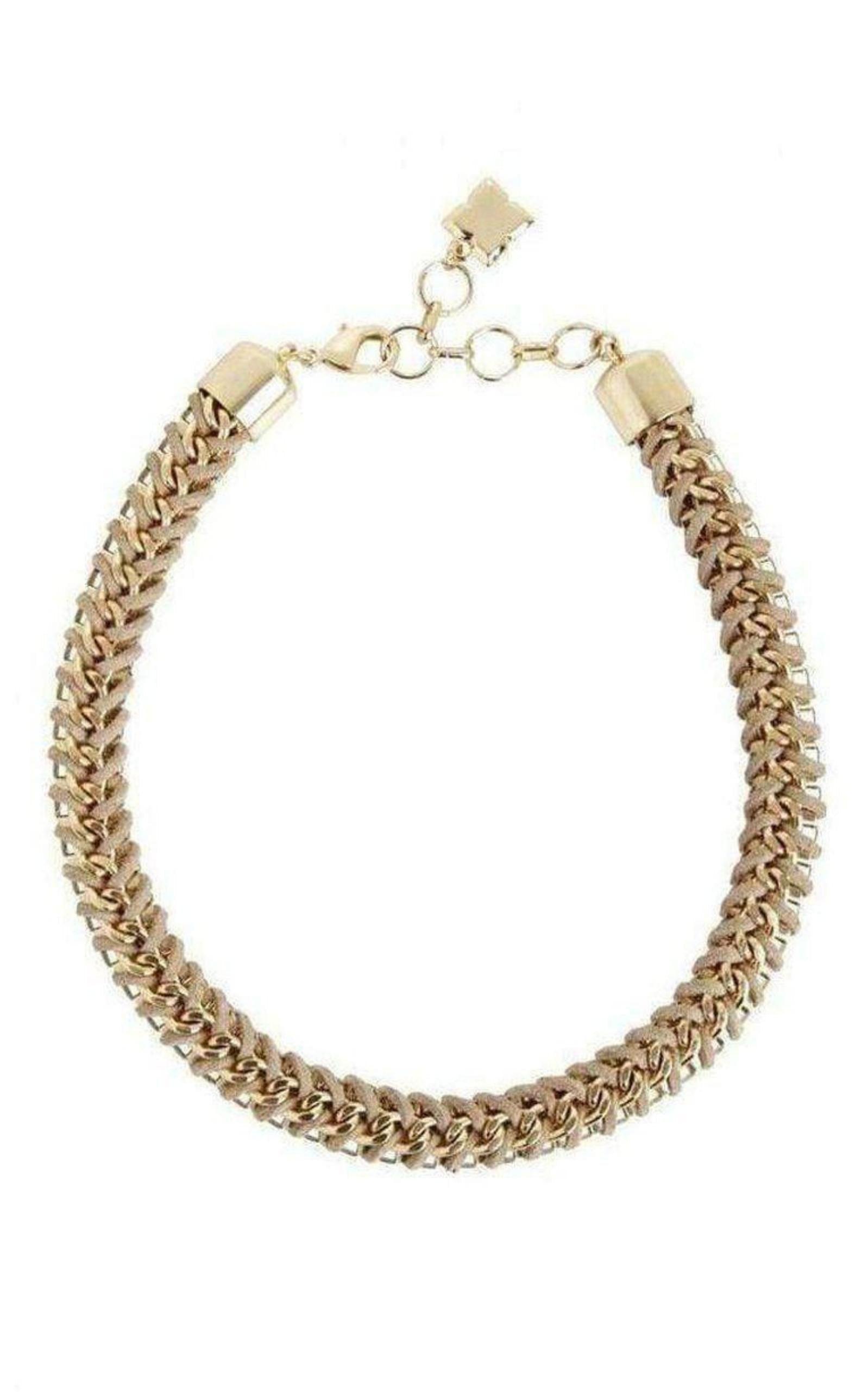 Woven Box Chain Necklace BCBGMAXAZRIA