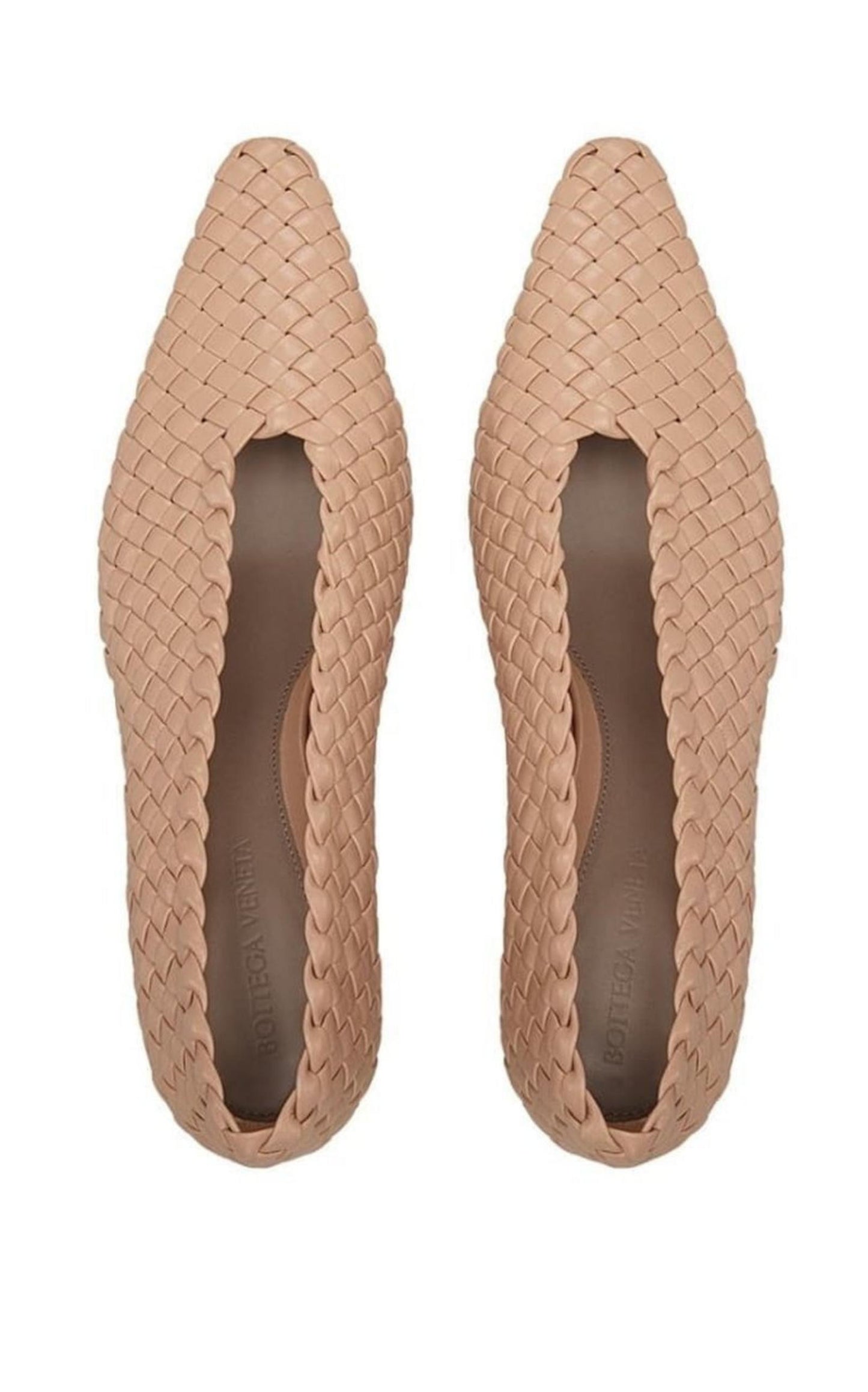 Almond Leather Pumps Bottega Veneta