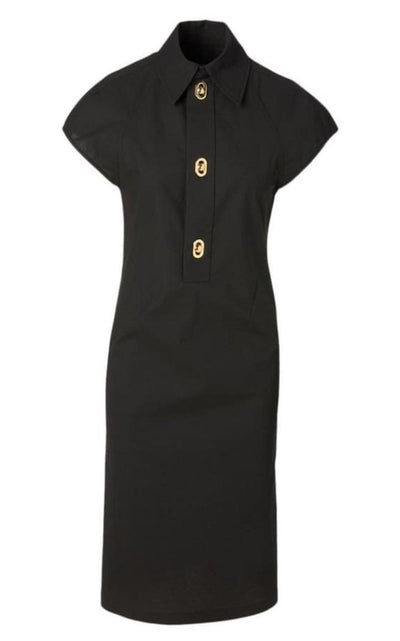 Button-detailed Cotton-blend Midi Shirt Dress Bottega Veneta