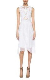 Cutout Cotton Organza Dress Carven