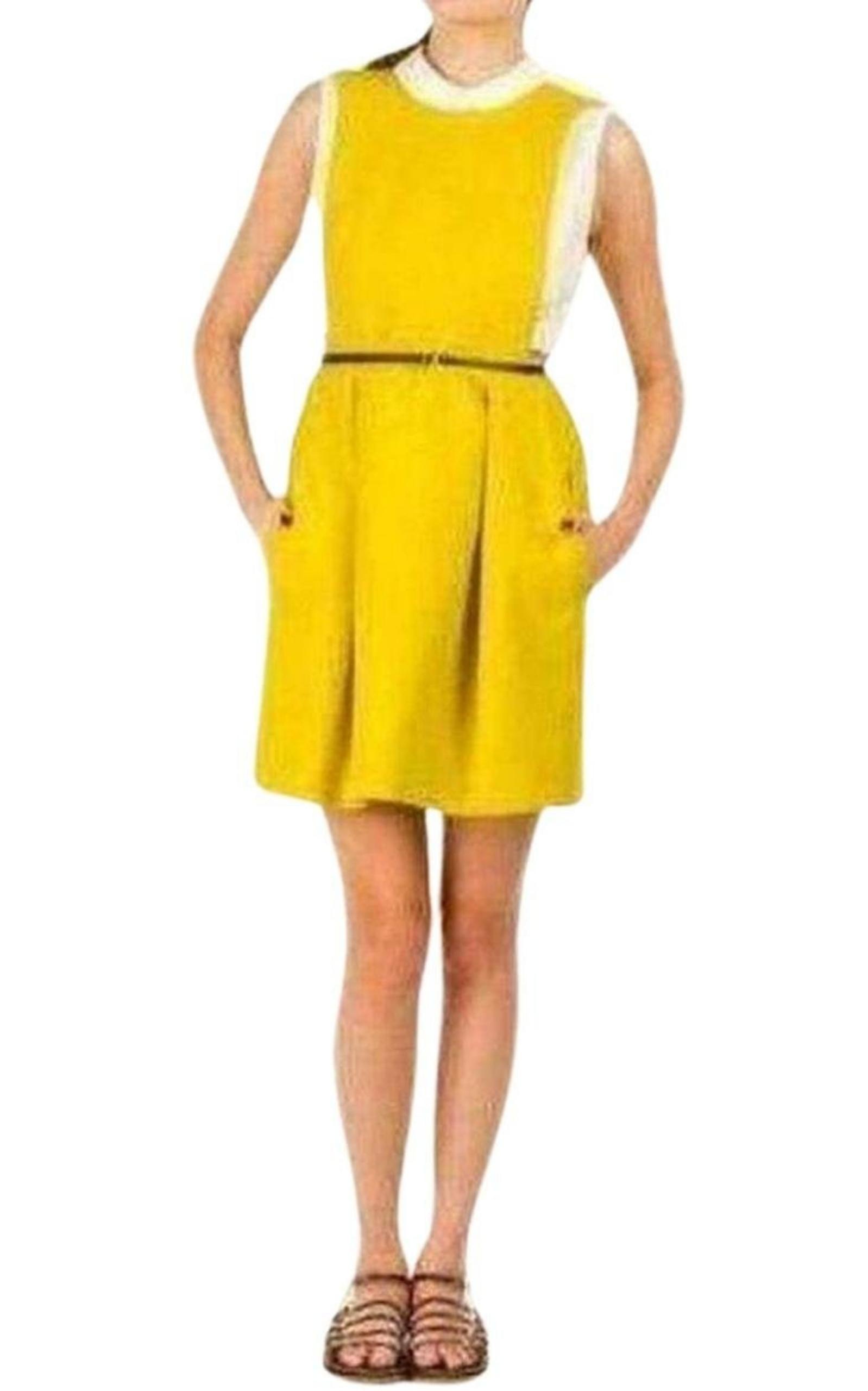  CarvenOpen Back Pinafore Dress - Runway Catalog