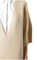 Beige Cashmere Knit Sweater Chloe