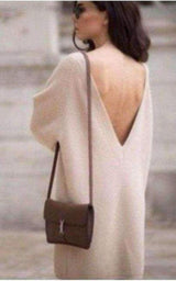 Beige Cashmere Knit Sweater Chloe