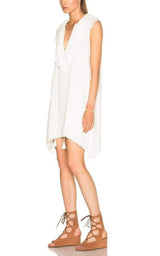 Fine Sheer Crepe Dress Chloe