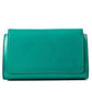 Jade Green Leather Clutch Chloe