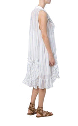 Ruffled Silk Blend Loose Dress Chloe