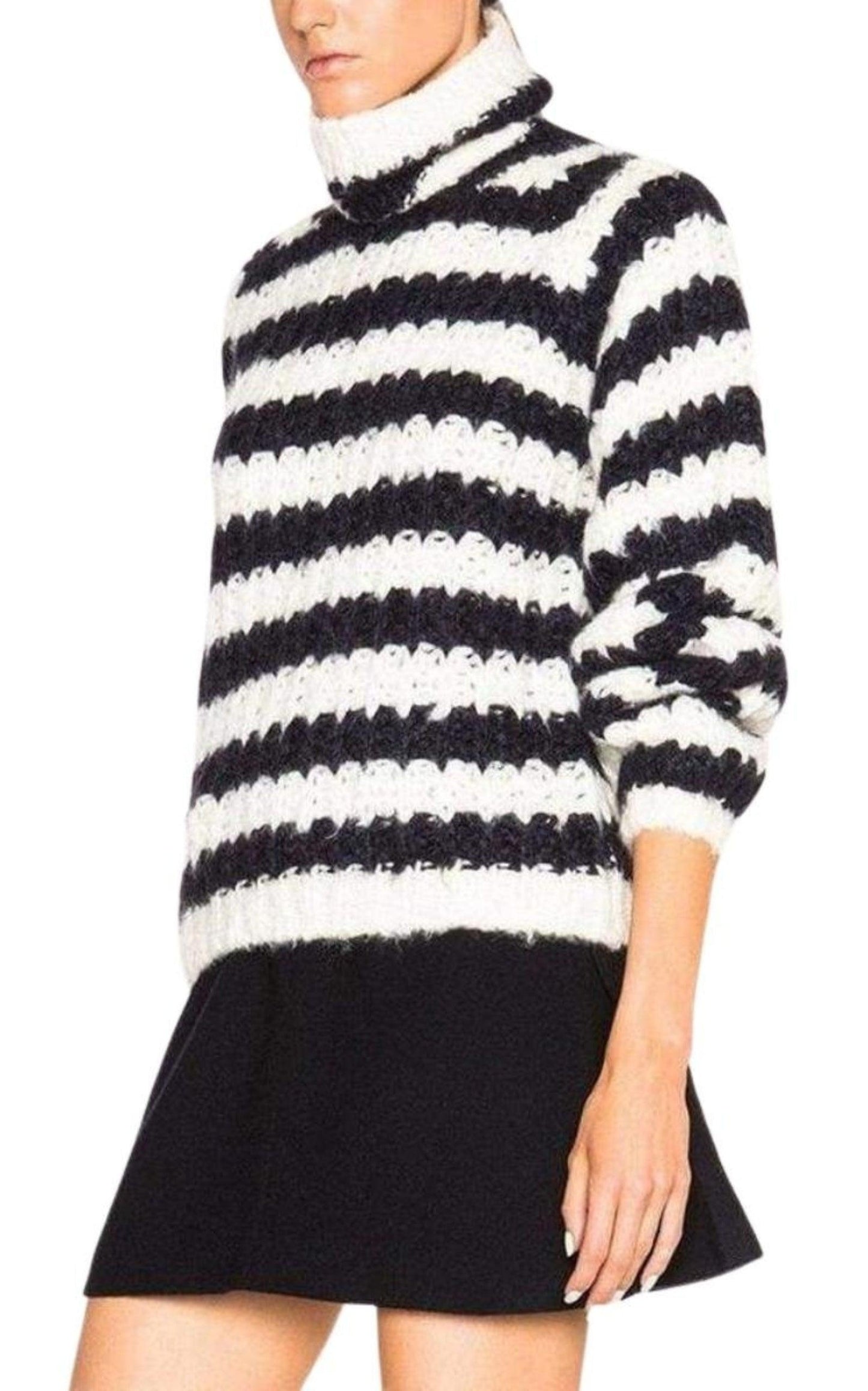 Striped Mohair Blend Sweater Chloe