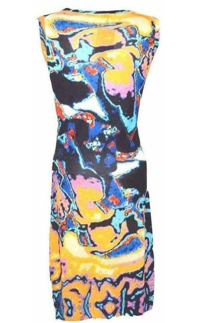 All Over Brain Sleeveless Silk Knit Dress Christopher Kane