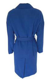 Blue Belted Wrap Trench Coat Cult Moda