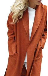 Cotton Blend Belted Trench Coat Cult Moda