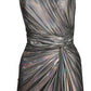 Cult Moda Silver Metallic Cocktail Prom Dress