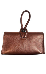 Single Handle Wristlet Crossbody Bag in Bronze Cult Moda