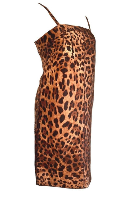 Leopard Printed Silk Dress Dolce & Gabbana