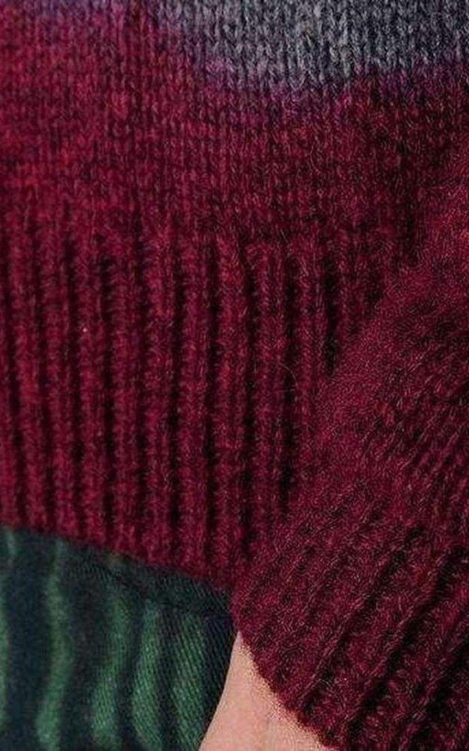 Miles Burgundy Wool Sweater Dries Van Noten