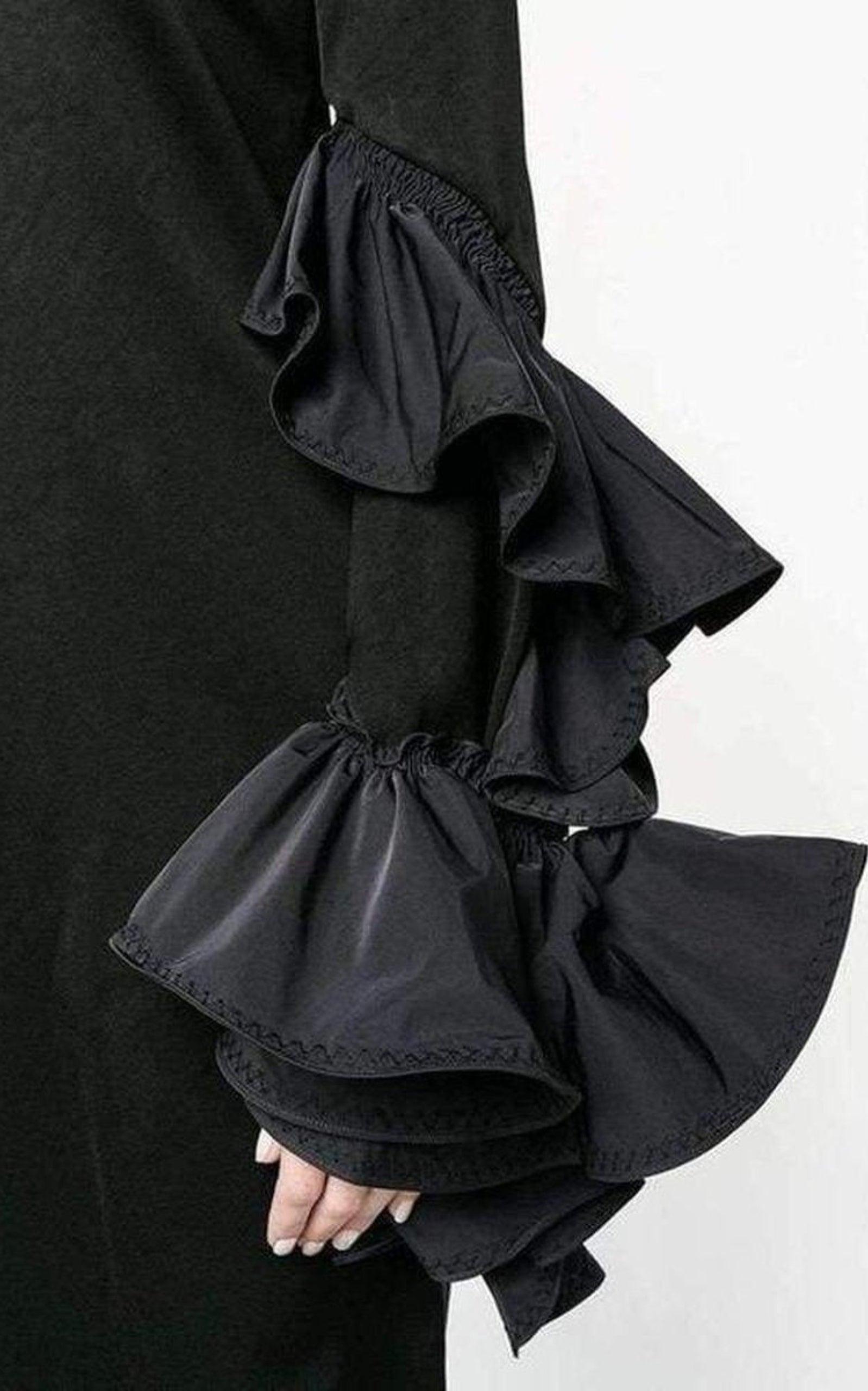 Molotov Ruffle Sleeve Dress Ellery