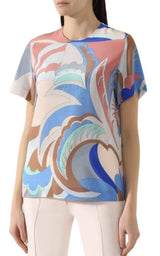 Emilio Pucci Acapulco Print Silk-Twill Top