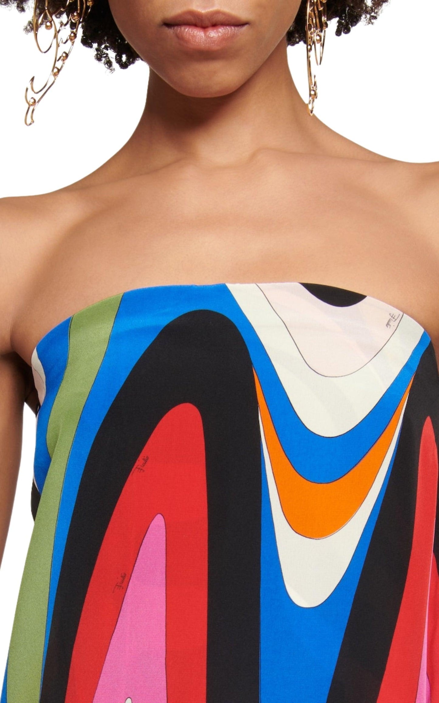 Geometric-print Silk Gown Dress Emilio Pucci