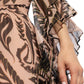 Printed V-neck Silk Dress Etro