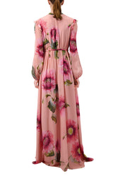 Botanic Blow Up-print Silk Georgette Gown Giambattista Valli