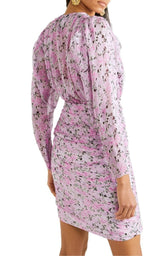 Ruched Floral-print Silk-chiffon Mini Dress Giambattista Valli