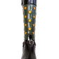 Abstract Art Pop Leather Riding Boot Gucci