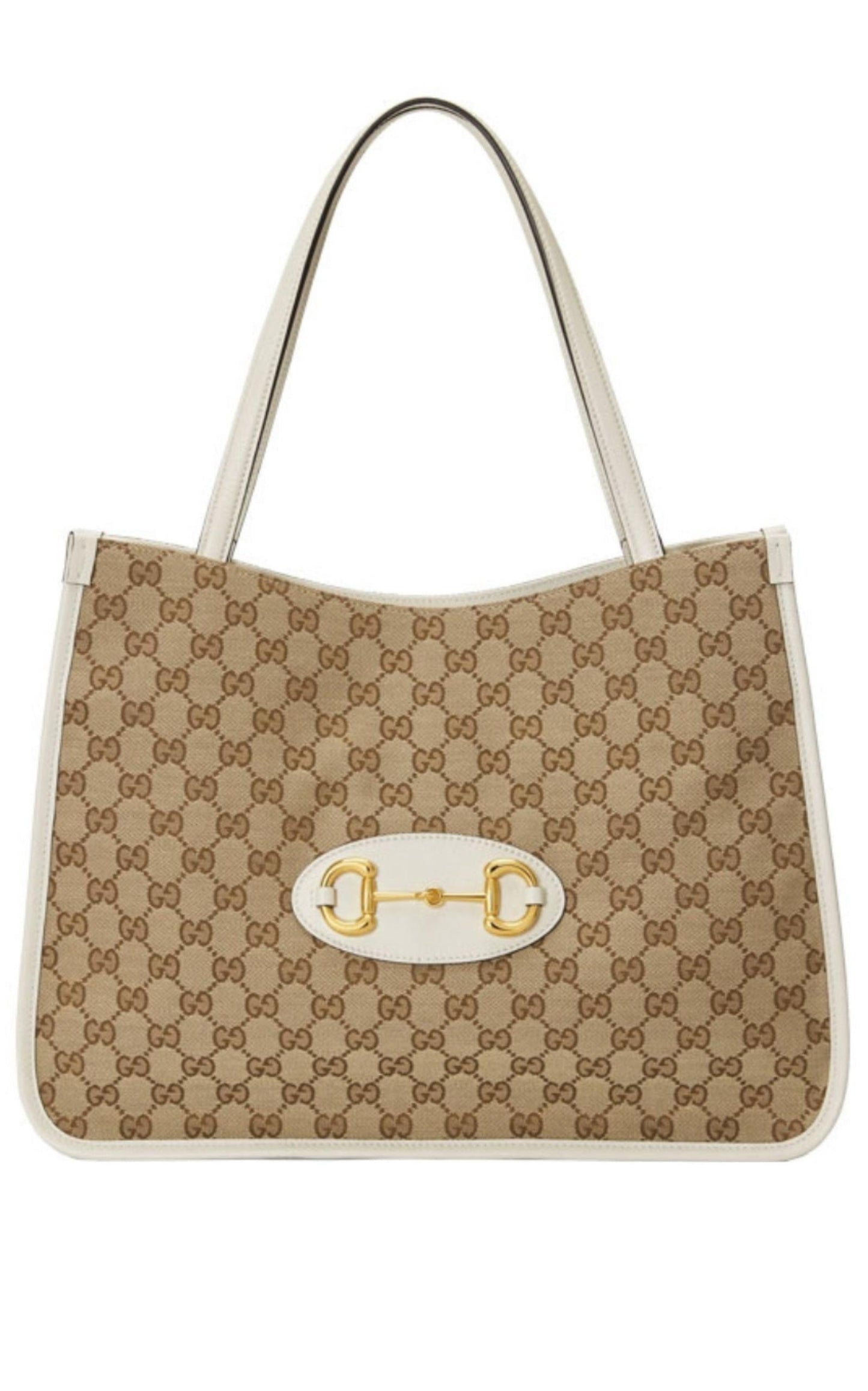 Beige 1955 Horsebit Medium Tote Bag Gucci