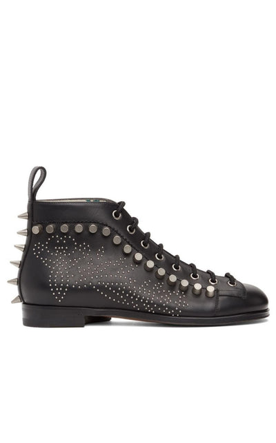 Black Brogue Detail Boots Gucci