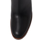 Gucci Black Leather Boots up to the Knee with Mid-heel