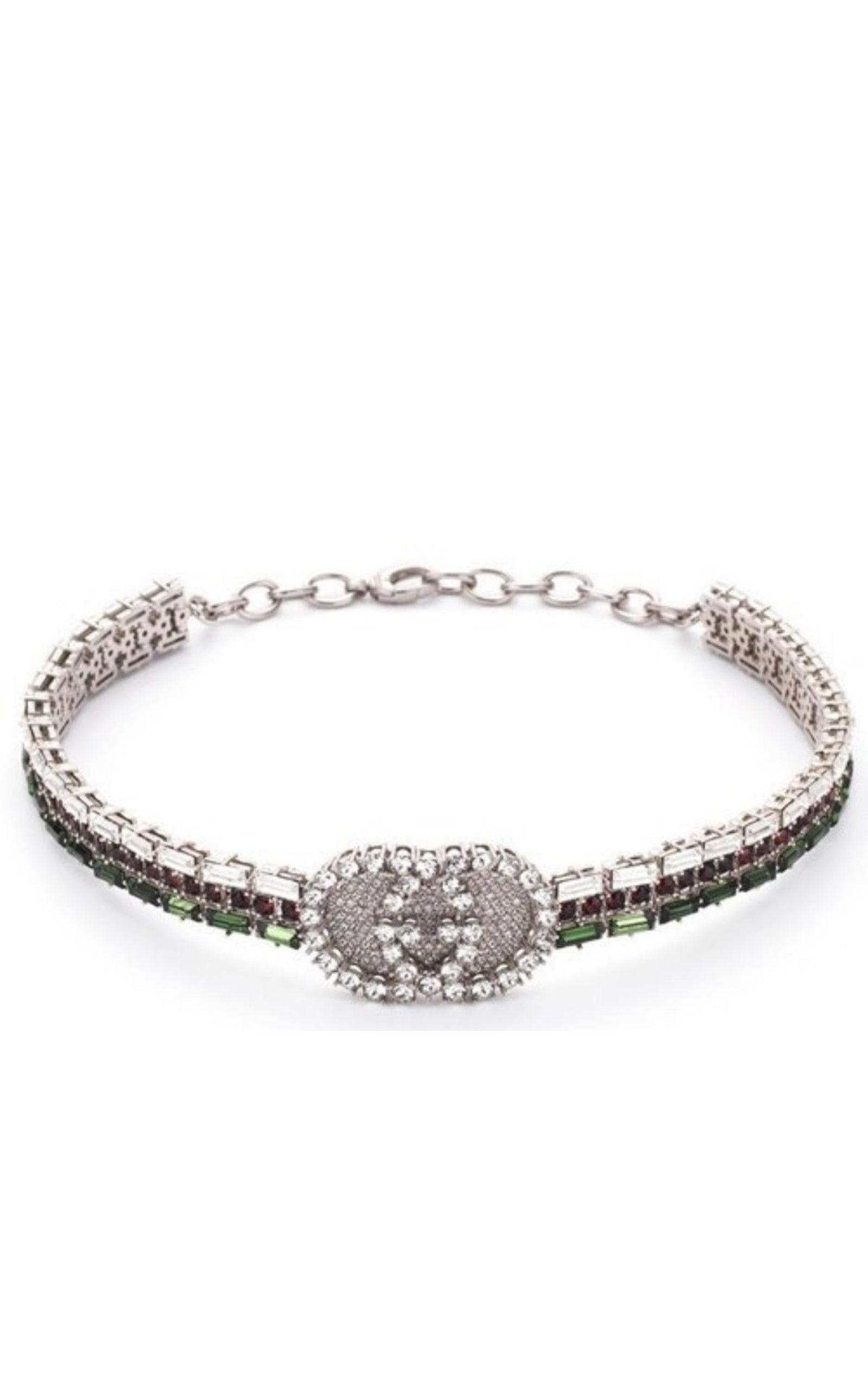 Crystal-embellished Tennis Gg Choker Gucci