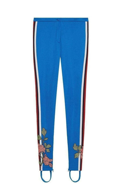 Embroidered Jersey Stirrup Legging Gucci