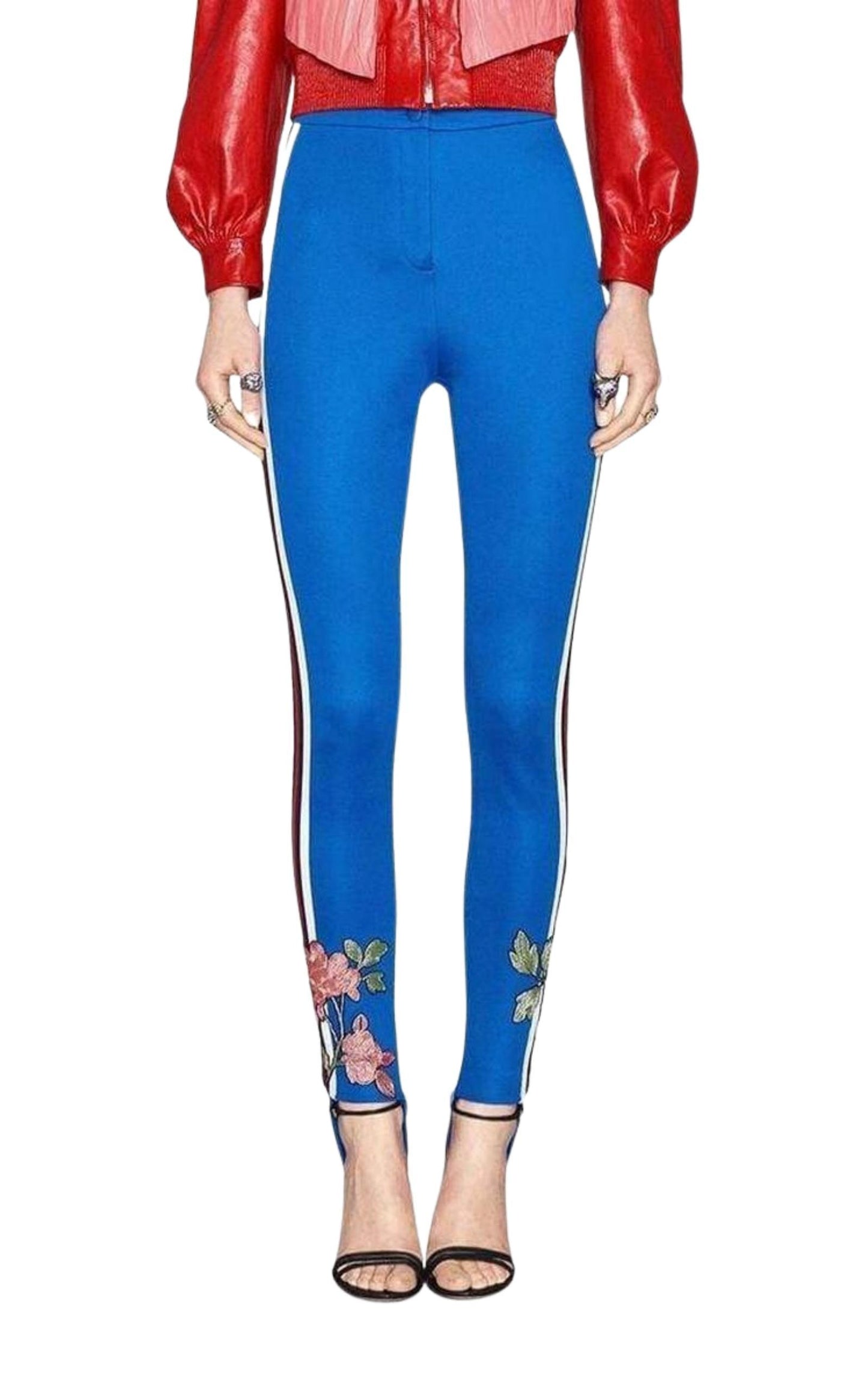 Embroidered Jersey Stirrup Legging Gucci