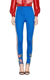 Embroidered Jersey Stirrup Legging Gucci