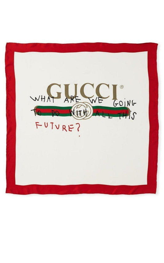 Future Foulard Silk Scarf Gucci