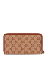 GG Zip Around Wallet with New York Yankees Patch Gucci