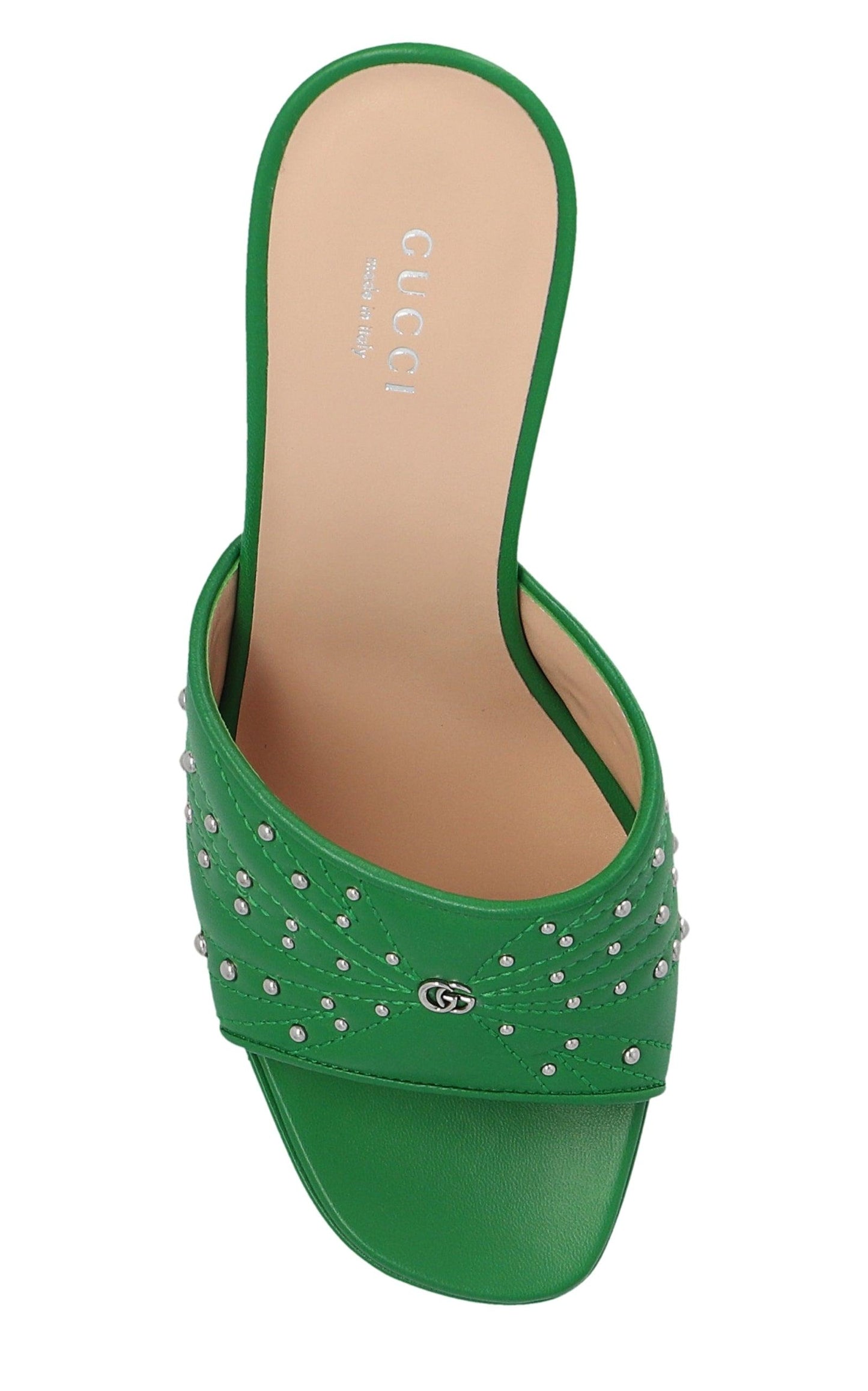 Gucci Green Embellishment Mules - Runway Catalog