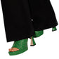 Gucci Green Embellishment Mules - Runway Catalog