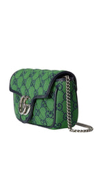 Green GG Marmont Multicolour Super Mini Bag Gucci