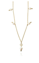 Interlocking G Pearls Pendant Necklace Gucci