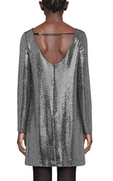 Metallic Dotted Jersey Dress Gucci