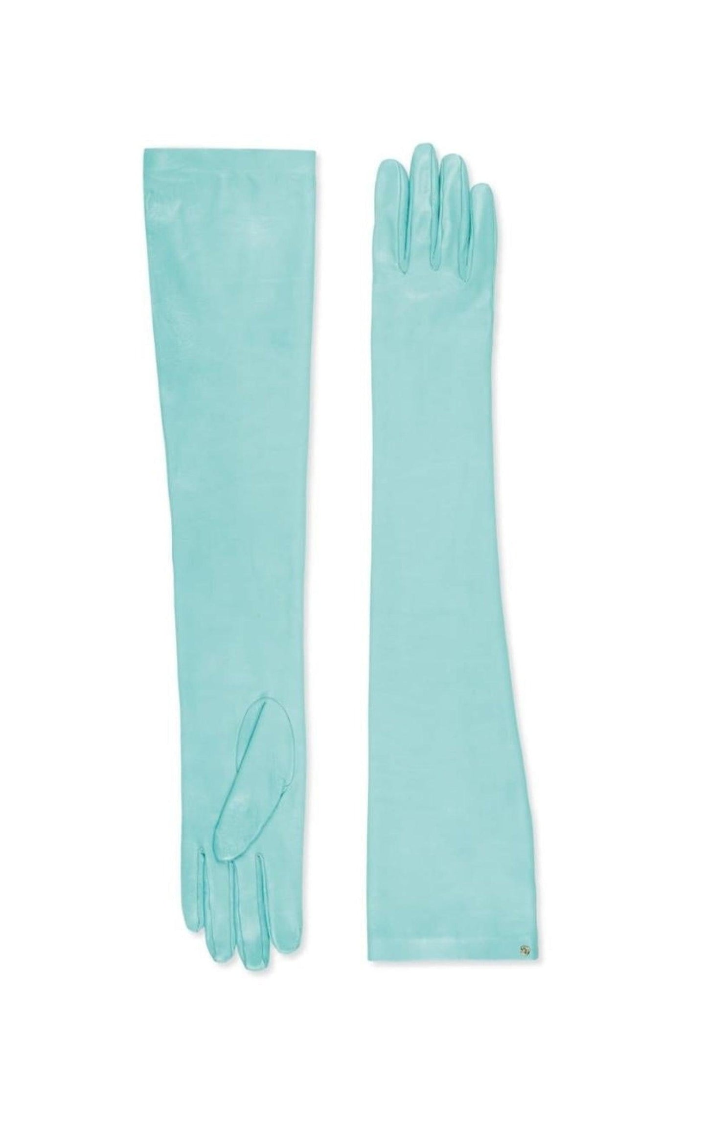 Opera Blue Leather Gloves Gucci