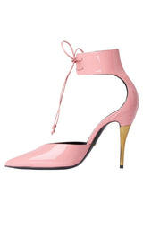 Gucci Priscilla Glossed-Leather Pumps in Pink - Runway Catalog