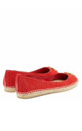 Red Lilibeth GG Faux Pearl-embellished Espadrilles Gucci