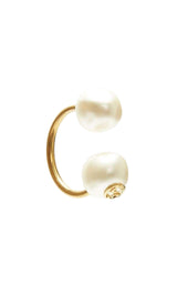 Single Earring with Pearls in Gold Gucci