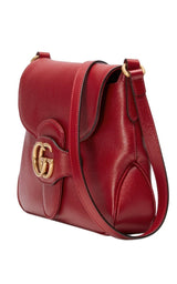 Small Messenger with Double GG Bag in Red Gucci