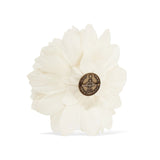 Gucci White Silk Flower Brooch