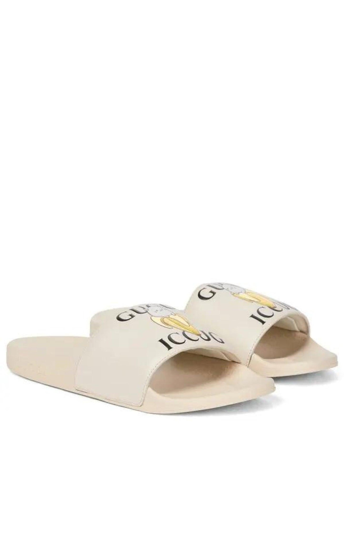 X Bananya Logo-print Open-toe Slides Gucci