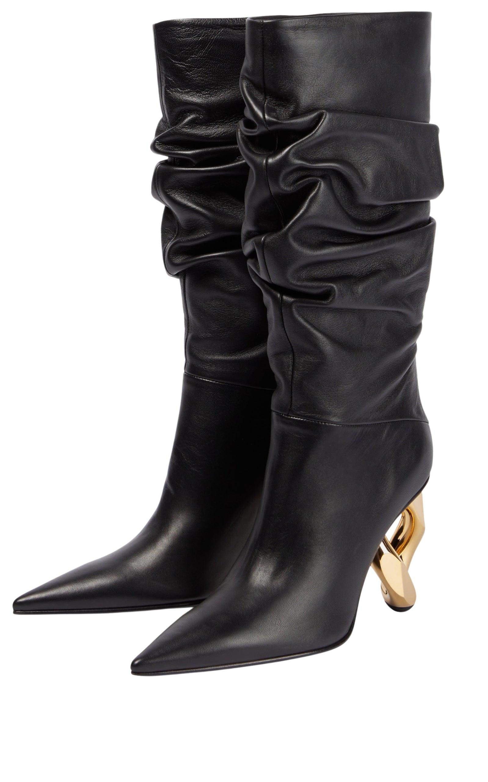 Chain Leather Heeled Boots JW Anderson